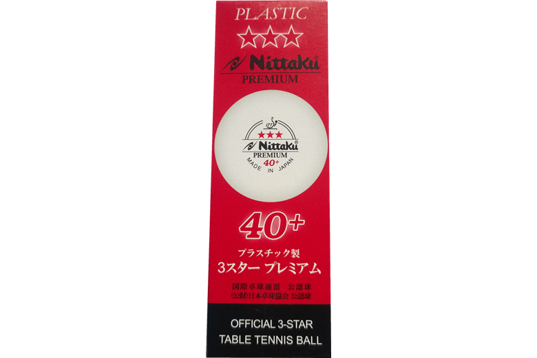 NITTAKU PREMIUM 40+*** ITTF 3PCS